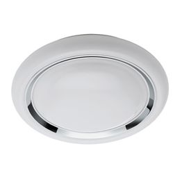 LED-plafondi Eglo Crosslink Capasso-C 17W Ø340x85 mm IP20 valkoinen/kromi