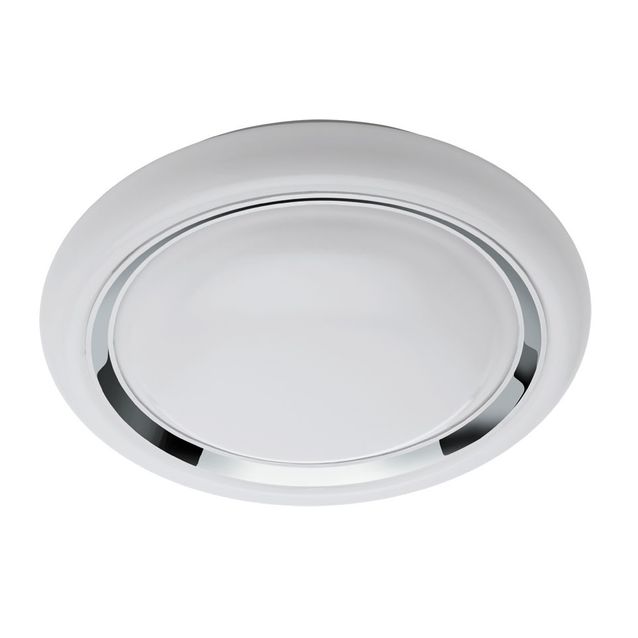 LED-plafondi Eglo Crosslink Capasso-C 17W Ø340x85 mm IP20 valkoinen/kromi