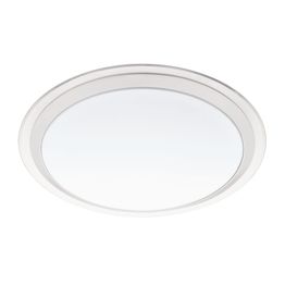 LED-plafondi Eglo Crosslink Competa-C 17W Ø430x90 mm IP20 valkoinen/hopea/kirkas