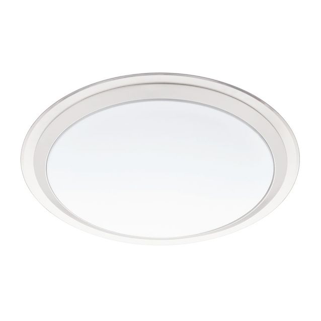 LED-plafondi Eglo Crosslink Competa-C 17W Ø430x90 mm IP20 valkoinen/hopea/kirkas