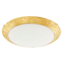 LED-plafondi Eglo Montenovo 16W Ø395x100 mm IP20 valkoinen/kulta