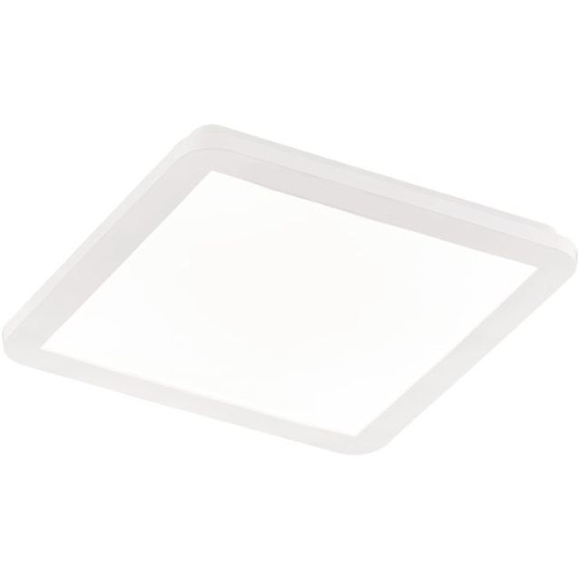LED-plafondi Trio Camillus, 30x30 cm, valkoinen, IP44
