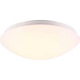 LED-plafondi Nordlux Ask ø 28 cm IP44 valkoinen