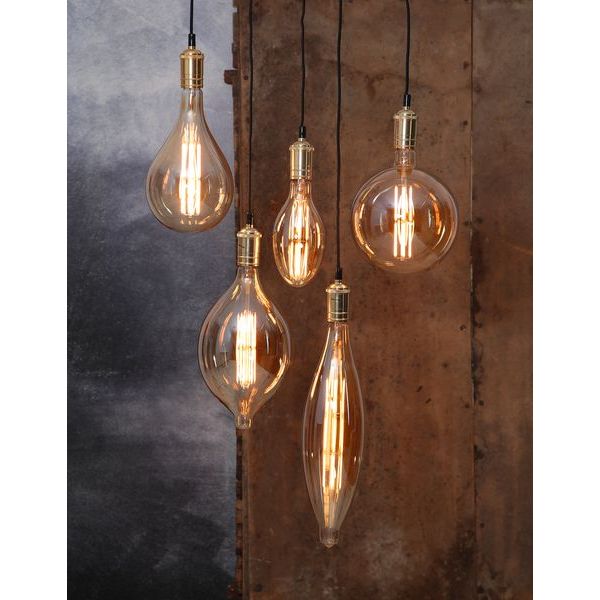 LED-polttimo Star Trading Industrial Vintage E27 BT180 10W 2000K himmennettävä meripihka