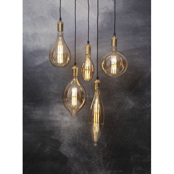 LED-polttimo Star Trading Industrial Vintage E27 BT180 10W 2000K himmennettävä meripihka