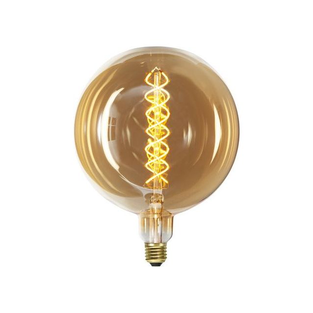 LED-polttimo Star Trading Industrial Vintage E27 G200 6W 2000K himmennettävä meripihka