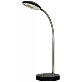 LED-pöytävalaisin Hero 125x310x450 mm musta/kromi