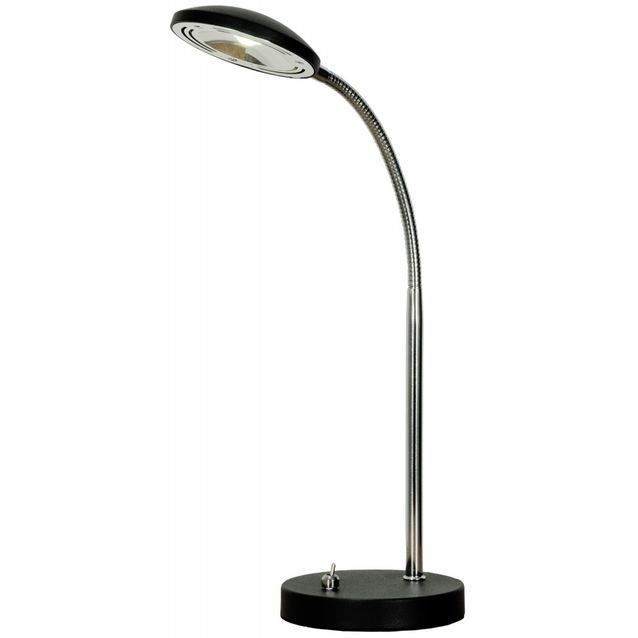 LED-pöytävalaisin Hero 125x310x450 mm musta/kromi