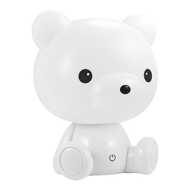 LED-pöytävalaisin Polux Polar Bear 2,5W IP20 255x190x160 mm muovi valkoinen