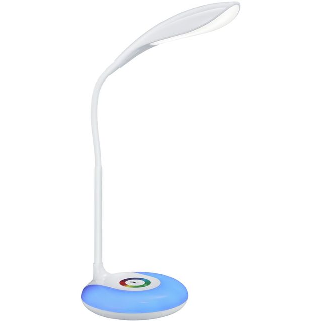 LED-pöytävalaisin Trio Krait RGB, valkoinen