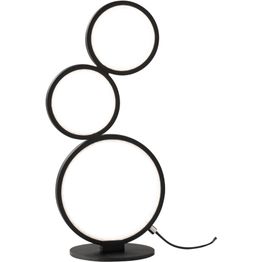 LED-pöytävalaisin Trio Rondo mattamusta