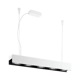 LED-riippuvalaisin Eglo Badalona 5x5.4W 1160x1500x125 mm IP20 himmennettävä valkoinen/musta
