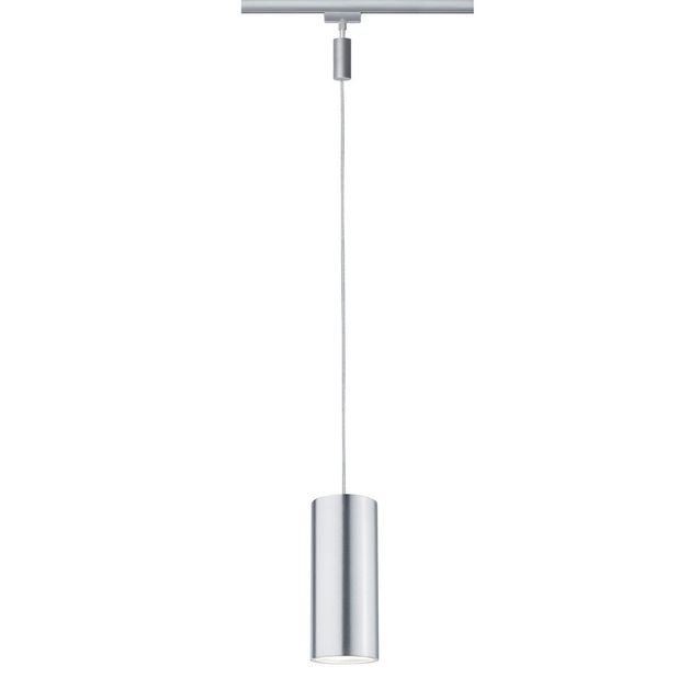 LED-riippuvalaisin URail Barrel Ø 85x170 mm mattakromi/alumiini