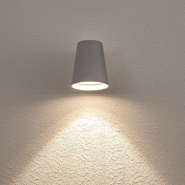 LED-seinävalaisin Hide-a-lite Cone harmaa 3000K