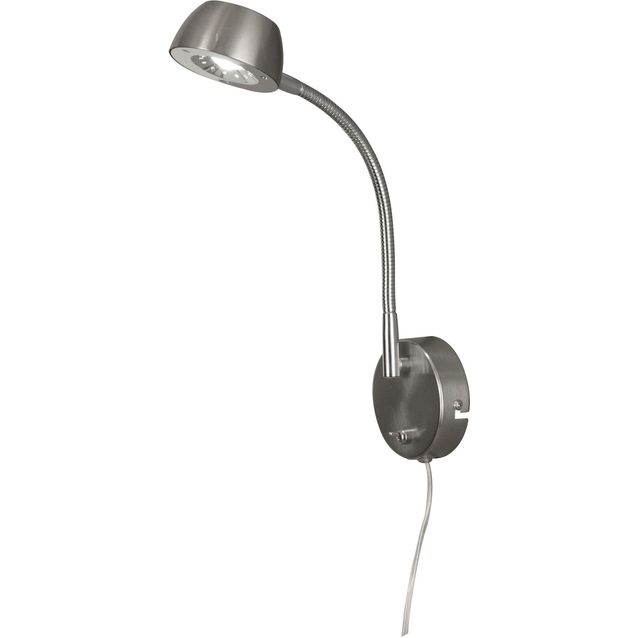 LED-seinävalaisin Aneta Juno flex teräs