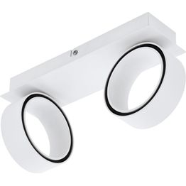 LED-seinävalaisin Eglo Crystal&Design Albariza 2-osainen valkoinen