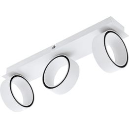 LED-seinävalaisin Eglo Crystal&Design Albariza 3-osainen valkoinen