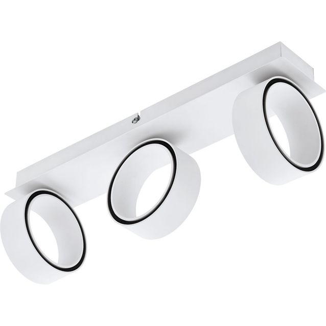 LED-seinävalaisin Eglo Crystal&Design Albariza 3-osainen valkoinen