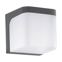 LED-seinävalaisin Eglo Jorba 6W 110x110x110 mm IP44 antrasiitti/valkoinen