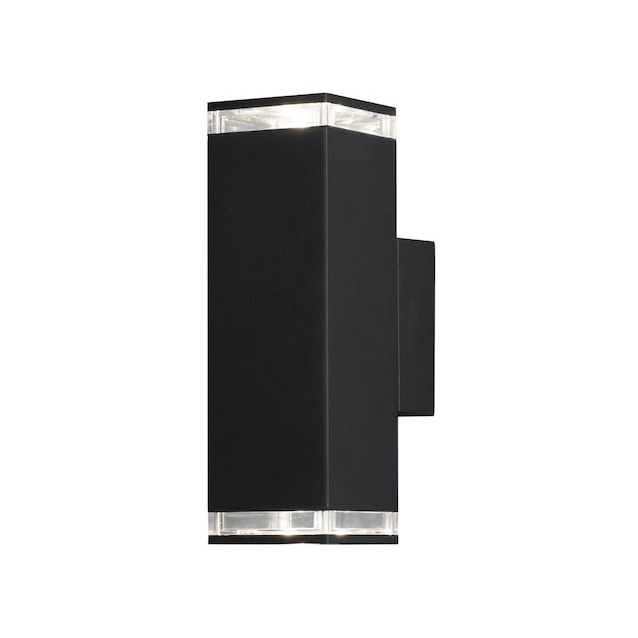 LED-Seinävalaisin Konstsmide Antares 407-750, 2xGU10, musta