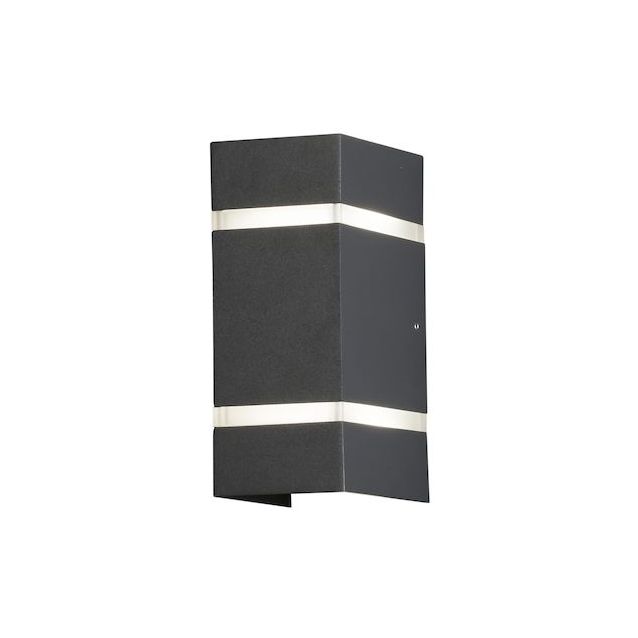 LED-Seinävalaisin Konstsmide Cremona 7998-370, 2x3W, tummanharmaa