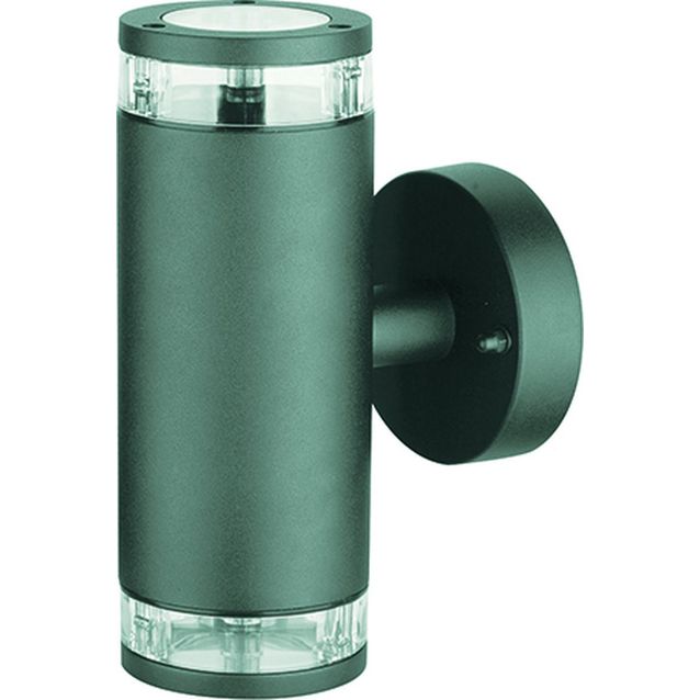 LED-seinävalaisin LED Energie Bonn 2xGU10 28W ylös alas harmaa