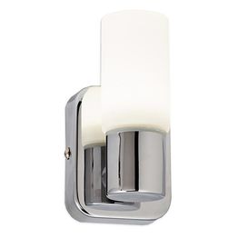 LED-seinävalaisin Limente Puro 70x80x125 mm kromi valkoinen