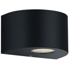 LED-seinävalaisin Trio Rosario 90x150x105 mm mattamusta IP44