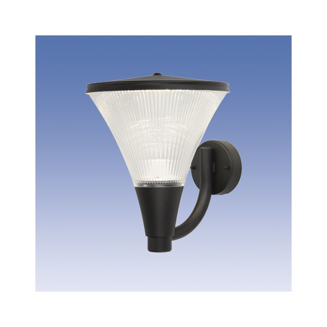 LED-seinävalaisin Aaria AA03MLED IP44 10W/840 musta ylöspäin