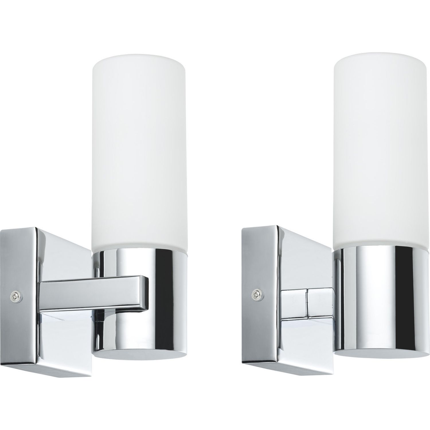 LED-seinävalaisinsetti Gemini 195x85x105 mm 2 kpl kromi IP44