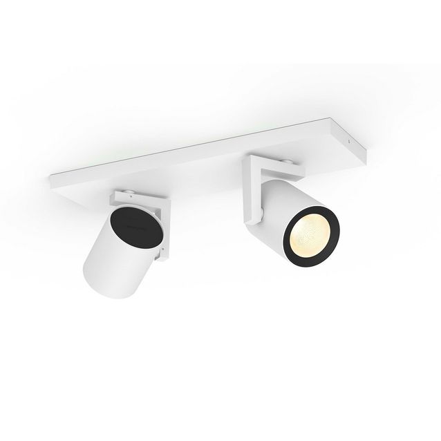 LED-spottivalaisin Philips Hue Argenta bluetooth 2x5.7W IP20 GU10 305x90x127 mm valkoinen