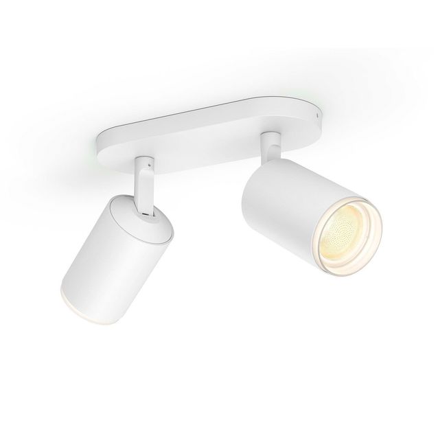 LED-spottivalaisin Philips Hue Fugato bluetooth 2x5.7W IP20 GU10 195x80x153 mm valkoinen