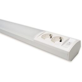 LED-työpistevalaisin Ensto Ami AL122L1330 20W/830/840 1330 mm 2-osainen pistorasia + kytkin valkoinen