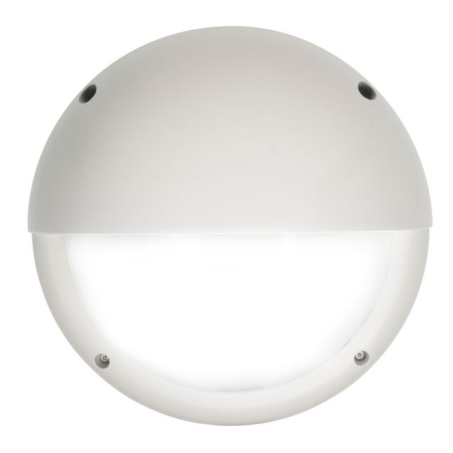 LED-ulkoseinävalaisin Airam Cestus Round Eye, 20W/840, Ø261x150mm, IP65, valkoinen/opaali