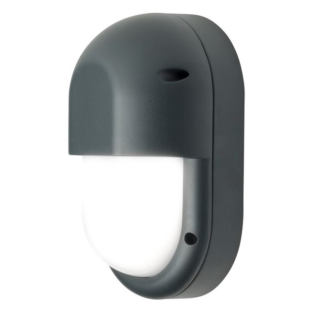 LED-ulkoseinävalaisin Airam Cestus Vertical Eye max 100W E27 270x165x110 mm IP65 antrasiitti/opaali