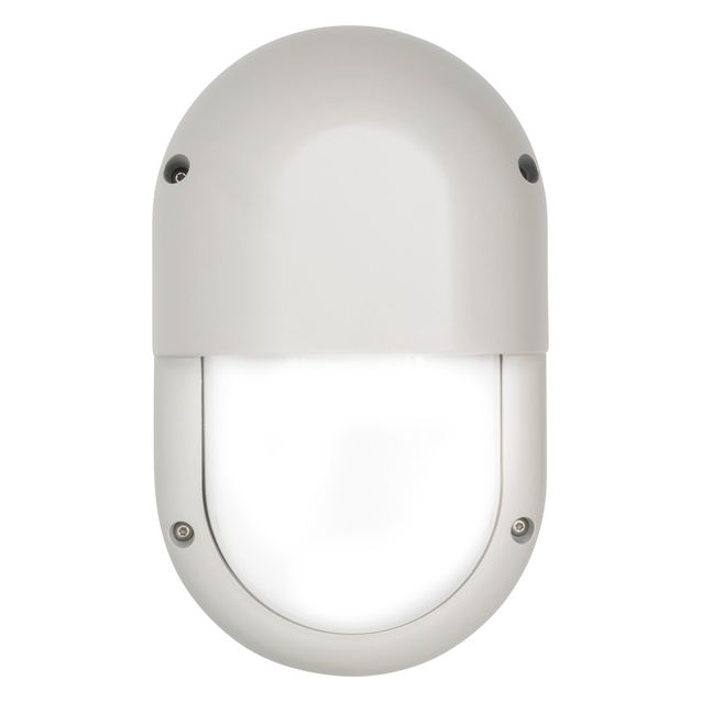 LED-ulkoseinävalaisin Airam Cestus Vertical Eye max 100W E27 270x165x110 mm IP65 valkoinen/opaali