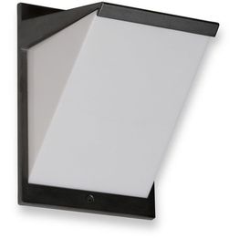 LED-ulkoseinävalaisin Ensto AVR8 eWay IP44 9W/830 harmaa polykarbonaattikuvulla