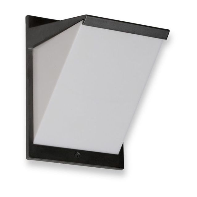 LED-ulkoseinävalaisin Ensto AVR8 eWay, IP44, 9W/830, harmaa, polykarbonaattikuvulla