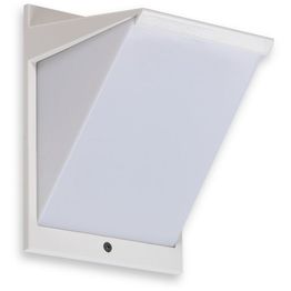 LED-ulkoseinävalaisin Ensto AVR8 eWay IP44 9W/830 valkoinen polykarbonaattikuvulla