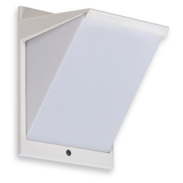 LED-ulkoseinävalaisin Ensto AVR8 eWay, IP44, 9W/830, valkoinen, polykarbonaattikuvulla