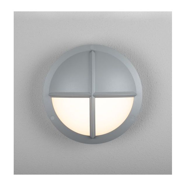 LED-ulkoseinävalaisin Hide-a-lite Moon Public Cross II IK10 harmaa