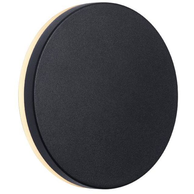 LED-ulkoseinävalaisin Nordlux Artego Round Ø15cm, musta
