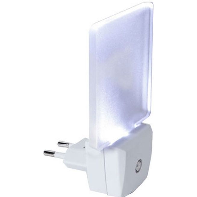 LED-yölamppu 357-11 75x63x114 mm 0,5W huurre pistotulpalla + hämäräkytkimellä