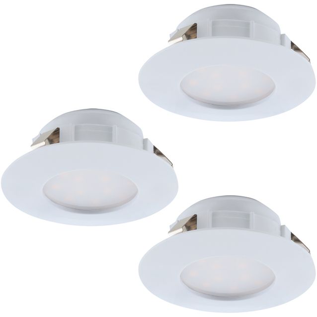 LED-alasvalosarja Eglo 3x6W Ø78mm IP44 valkoinen 95821