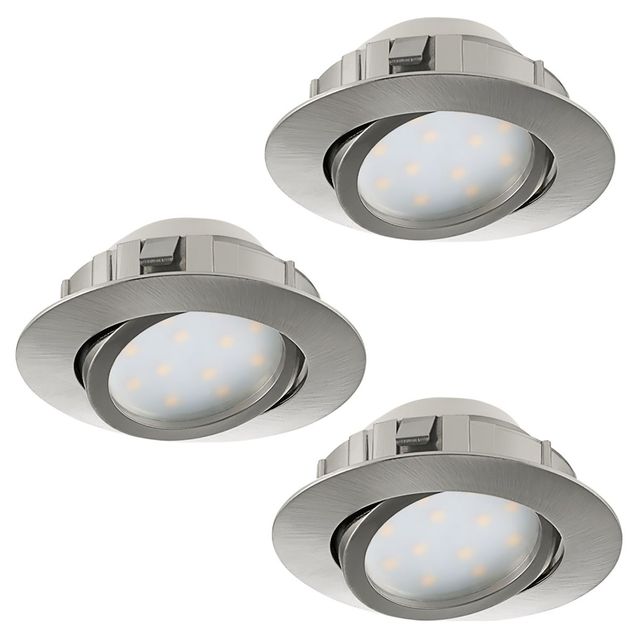LED-alasvalosarja Eglo 3x6W Ø84mm teräs himmennettävä 95859