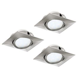 LED-alasvalosarja Eglo 3x6W 84x84mm teräs 95846