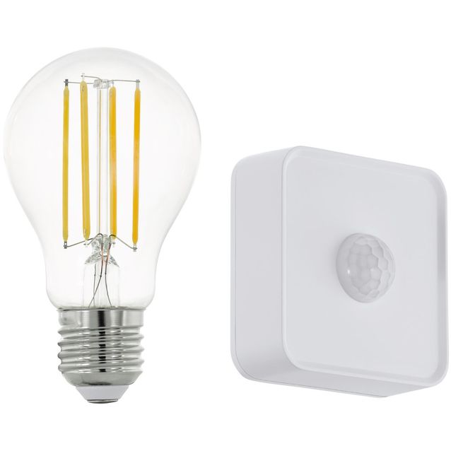 LED-Aloituspakkaus Eglo connect.z ZigBee filamentti E27 A60 806lm 6W liiketunnistin