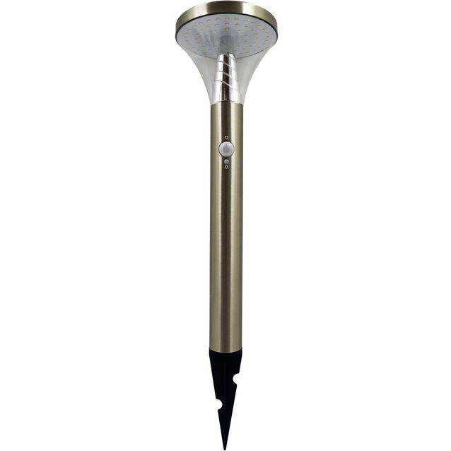 LED-aurinkokennopollarivalaisin Lumo Solar 50cm teräs