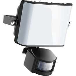 LED-aurinkokennoseinävalaisin Berg IP44 musta liiketunnistin