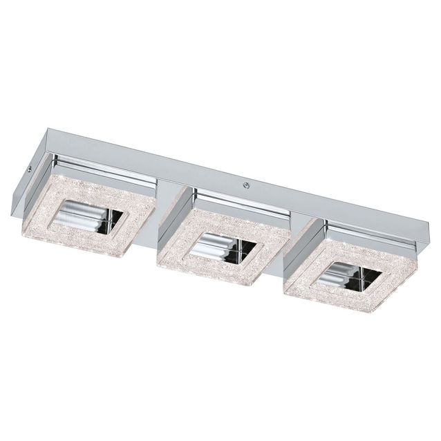 LED-katto-/seinävalaisin Eglo Fradelo 120x440mm 3-osainen kromi kristalli 95656